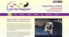 Desktop Screenshot of fourpawsplayground.com